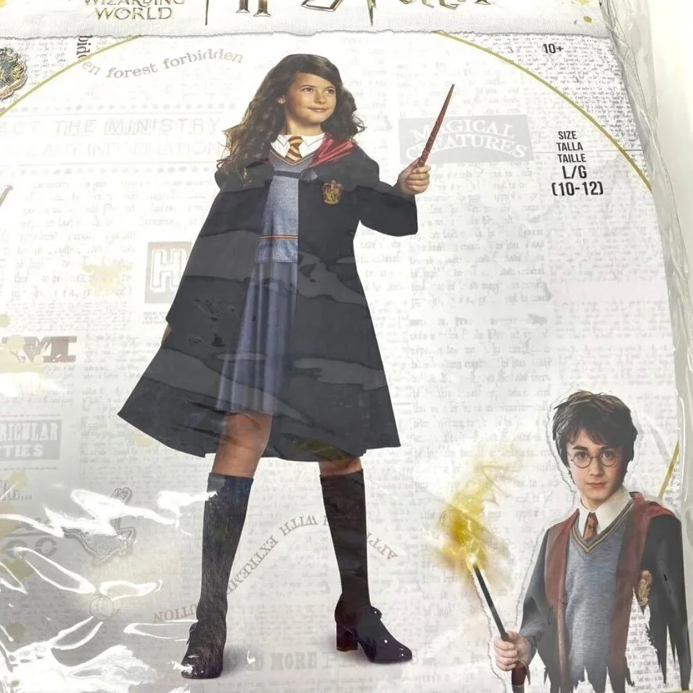 Harry Potter Hermione Granger Halloween Costume Dress with Attached Robe Various